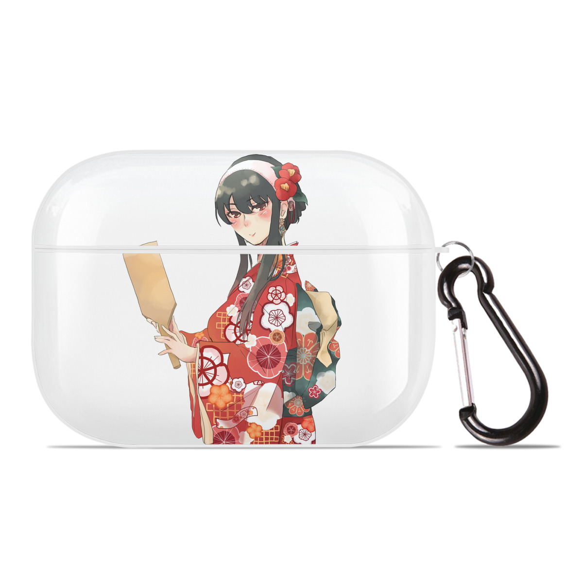 （画像用） SPY×FAMILY间谍家家酒 【AirPods Pro用】ハードシェル保護ケース 耐衝撃・防指紋・カラビナ付き商品仕様