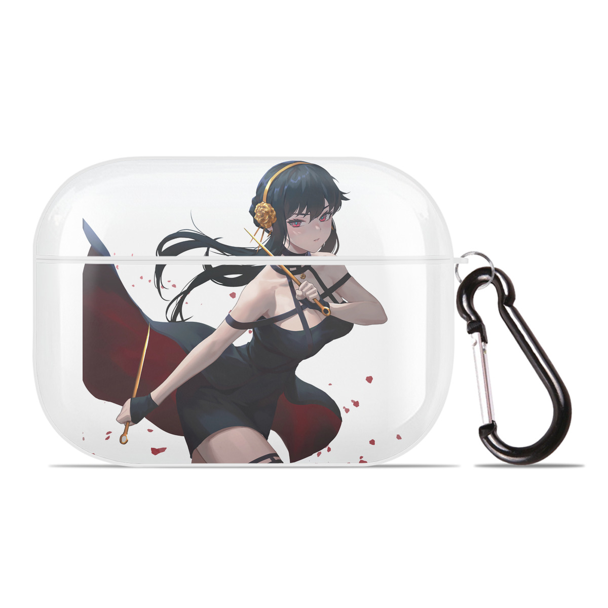 （画像用） SPY×FAMILY间谍家家酒 【AirPods Pro用】ハードシェル保護ケース 耐衝撃・防指紋・カラビナ付き商品仕様