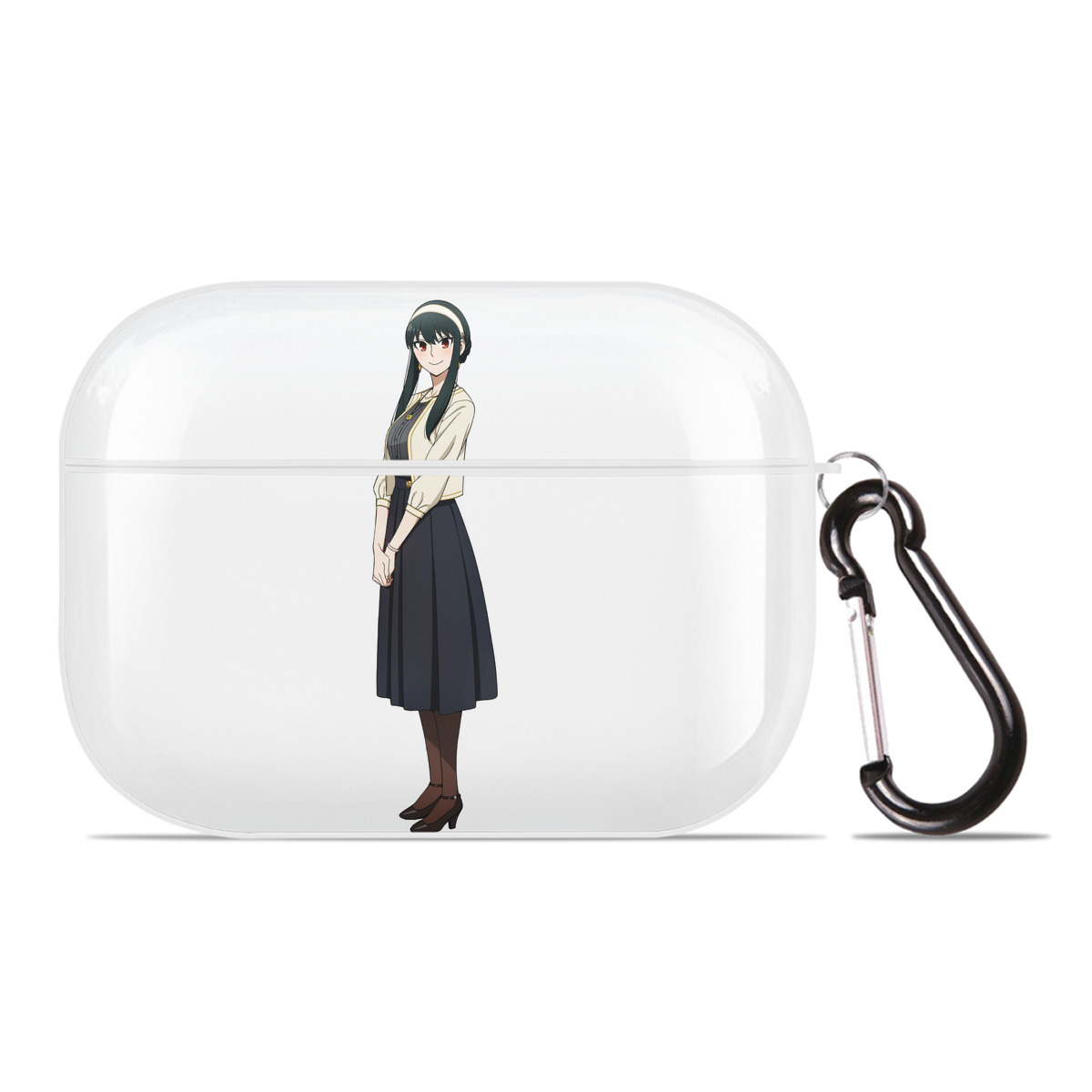 （画像用） SPY×FAMILY间谍家家酒 【AirPods Pro用】ハードシェル保護ケース 耐衝撃・防指紋・カラビナ付き商品仕様