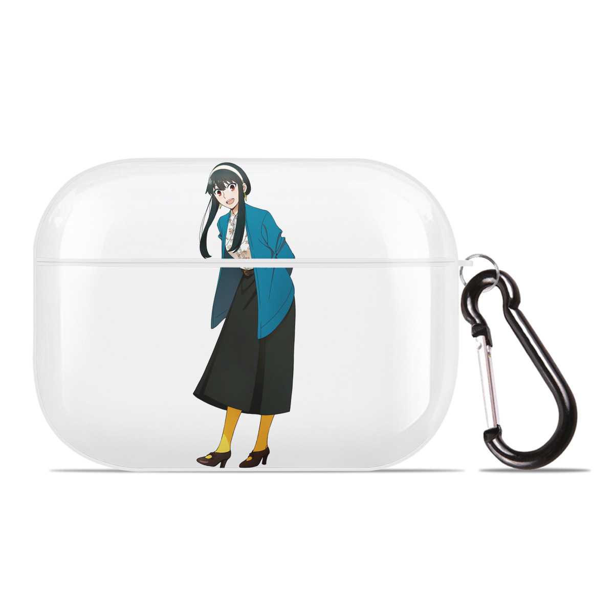 （画像用） SPY×FAMILY间谍家家酒 【AirPods Pro用】ハードシェル保護ケース 耐衝撃・防指紋・カラビナ付き商品仕様