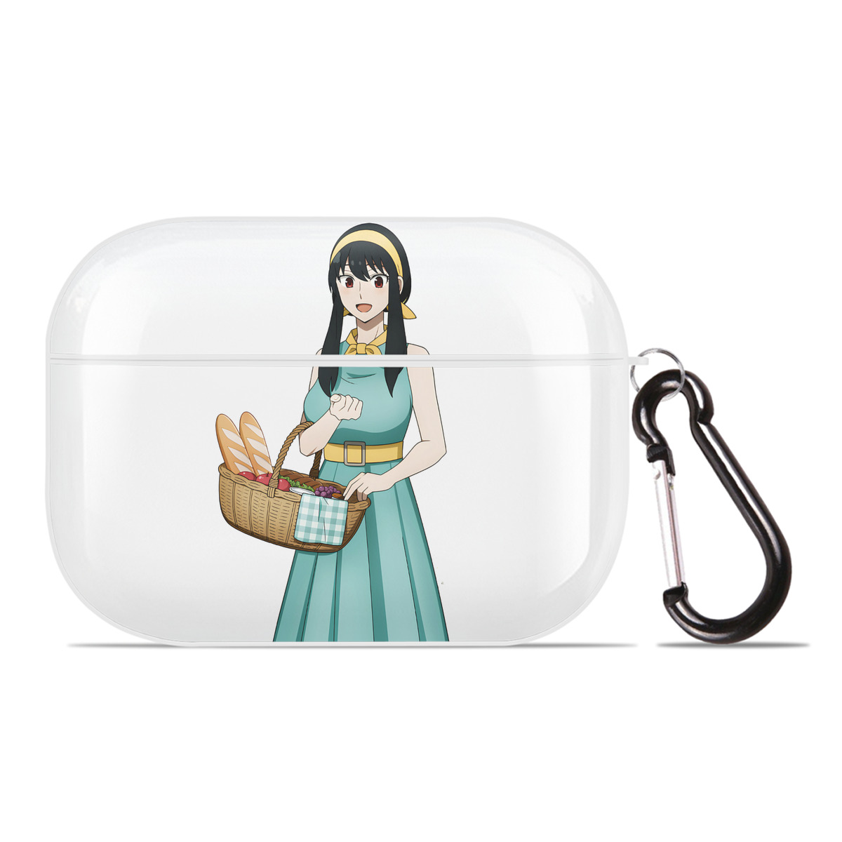 （画像用） SPY×FAMILY间谍家家酒 【AirPods Pro用】ハードシェル保護ケース 耐衝撃・防指紋・カラビナ付き商品仕様