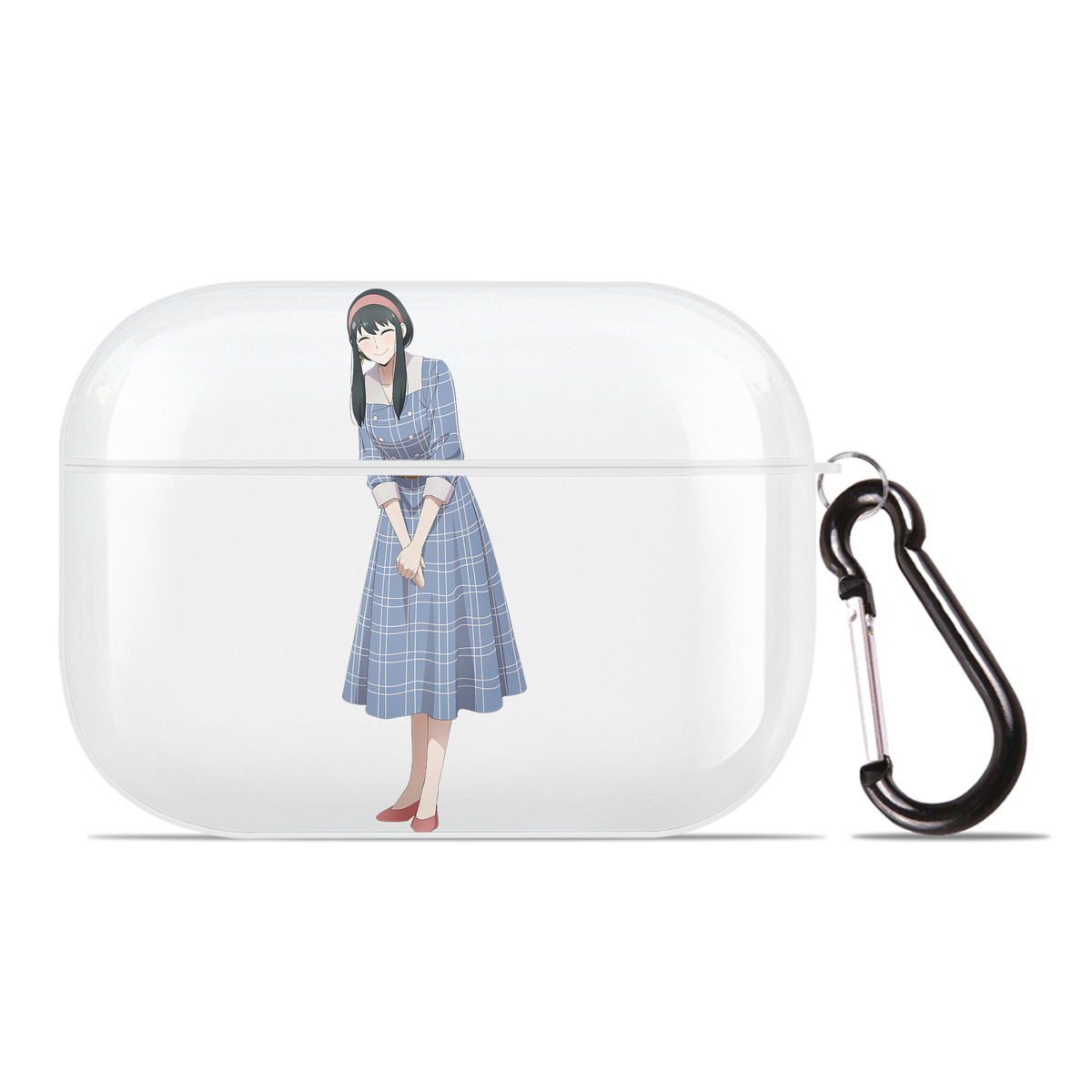 （画像用） SPY×FAMILY间谍家家酒 【AirPods Pro用】ハードシェル保護ケース 耐衝撃・防指紋・カラビナ付き商品仕様
