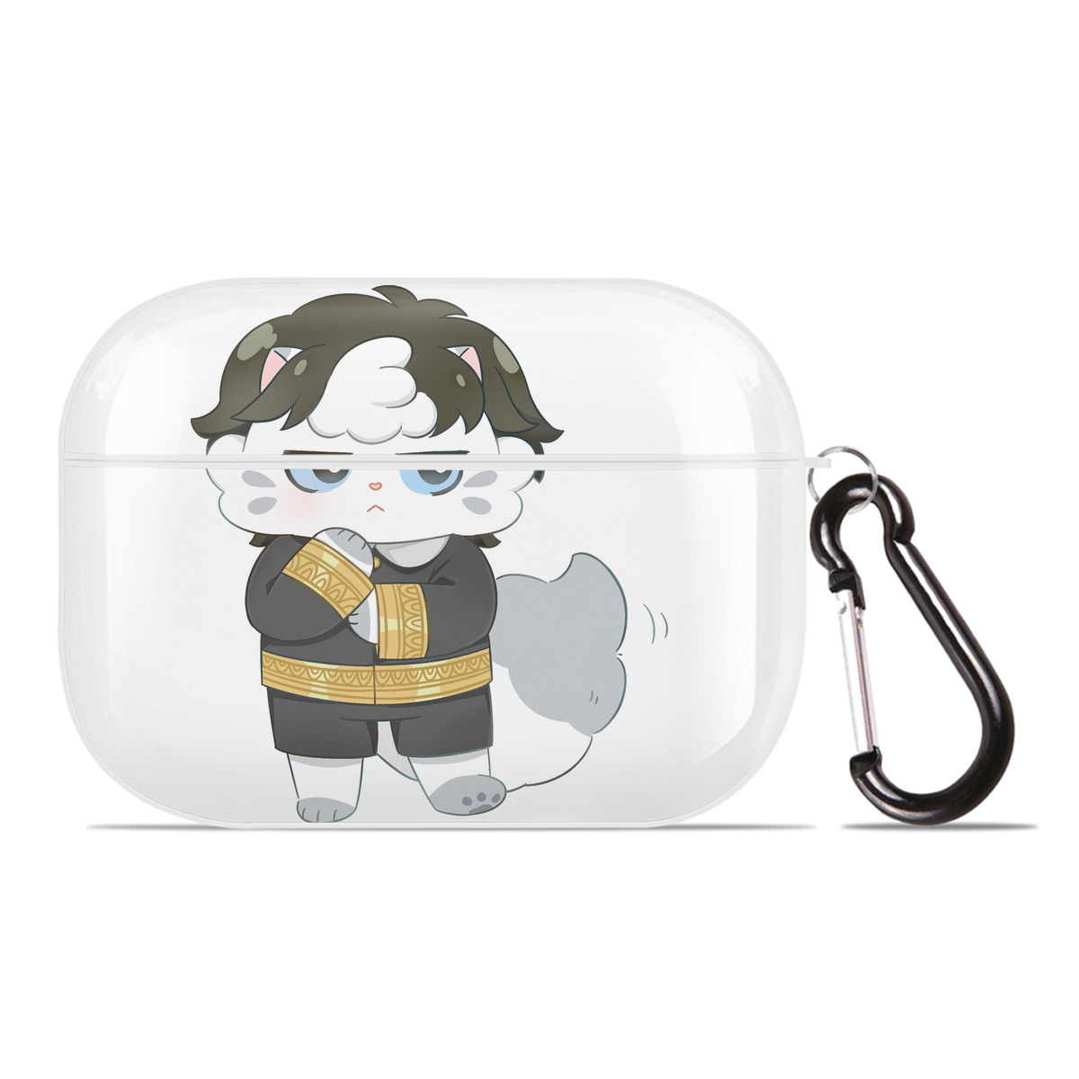 （画像用） SPY×FAMILY间谍家家酒 【AirPods Pro用】ハードシェル保護ケース 耐衝撃・防指紋・カラビナ付き商品仕様