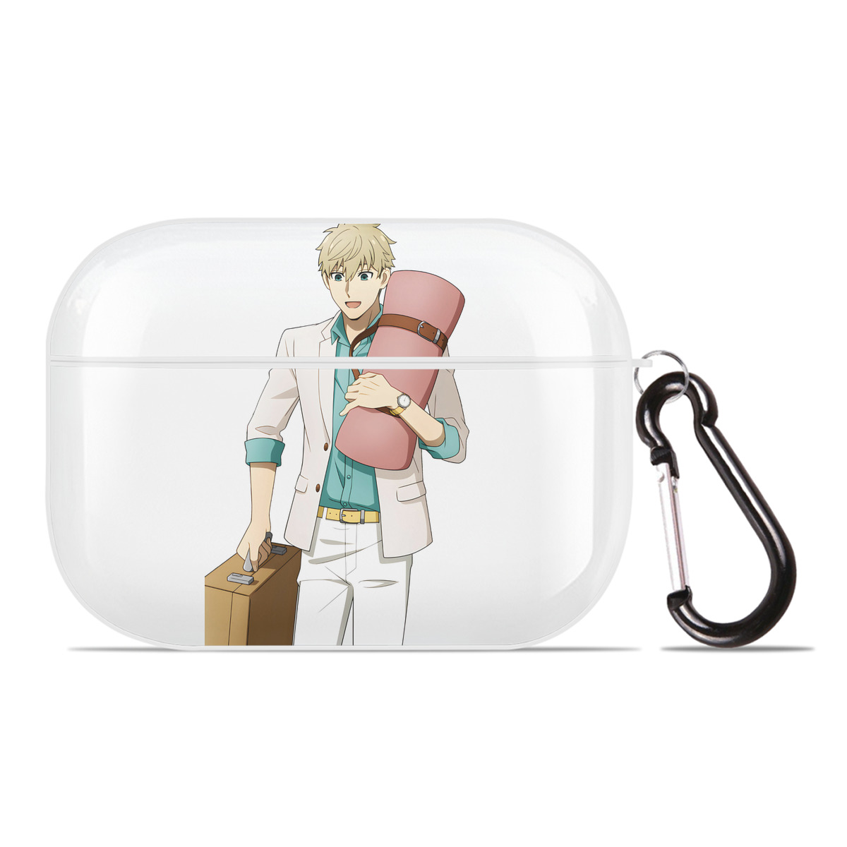 （画像用） SPY×FAMILY间谍家家酒 【AirPods Pro用】ハードシェル保護ケース 耐衝撃・防指紋・カラビナ付き商品仕様