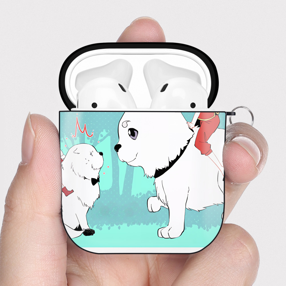 （画像用） SPY×FAMILY间谍家家酒 AirPods 第2世代保護ケース ハードシェル ブラック 耐衝撃・防指紋・カラビナ付き