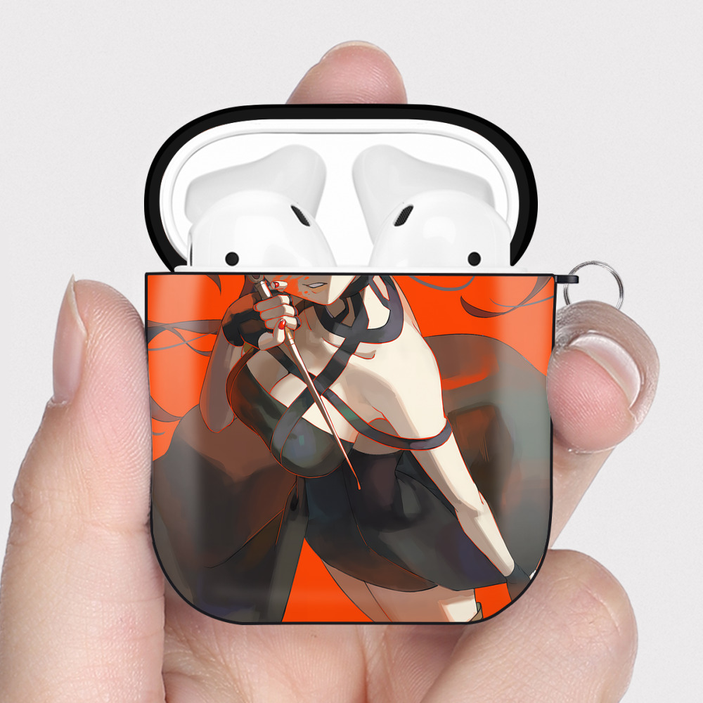 （画像用） SPY×FAMILY间谍家家酒 AirPods 第2世代保護ケース ハードシェル ブラック 耐衝撃・防指紋・カラビナ付き