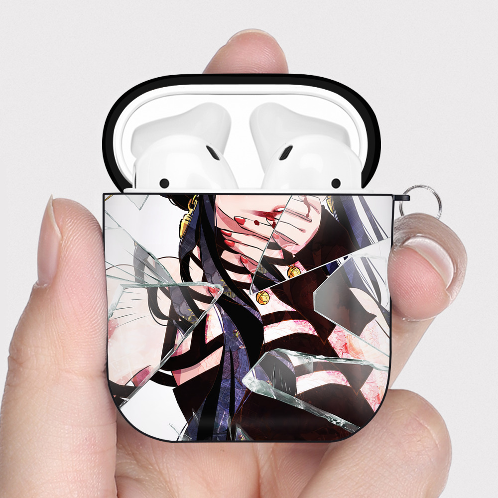 （画像用） SPY×FAMILY间谍家家酒 AirPods 第2世代保護ケース ハードシェル ブラック 耐衝撃・防指紋・カラビナ付き