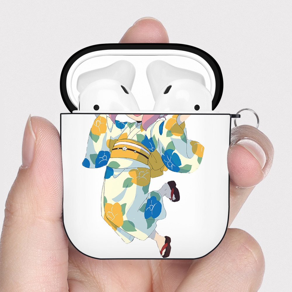 （画像用） SPY×FAMILY间谍家家酒 AirPods 第2世代保護ケース ハードシェル ブラック 耐衝撃・防指紋・カラビナ付き