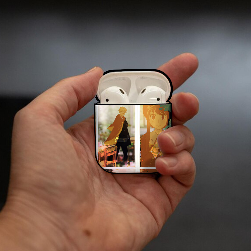 SPY×FAMILY间谍家家酒 AirPods 第2世代保護ケース ハードシェル ブラック 耐衝撃・防指紋・カラビナ付き