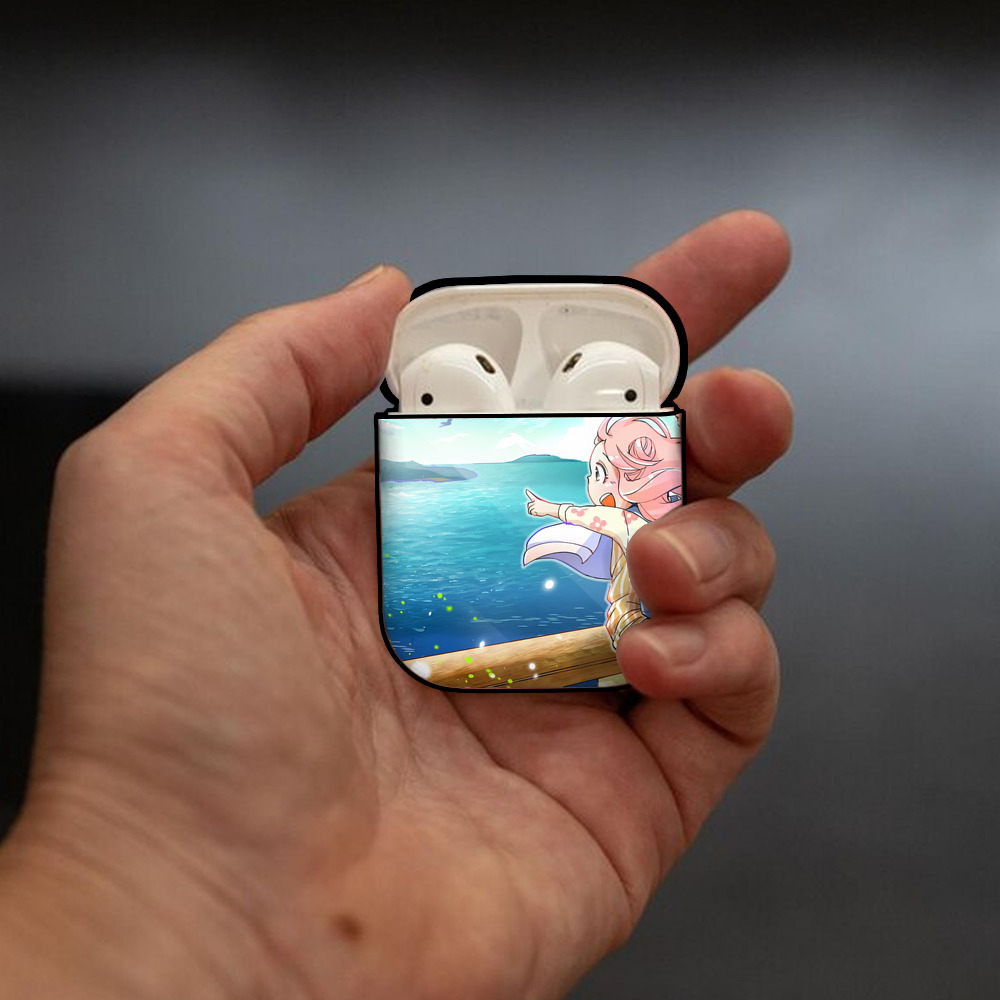 SPY×FAMILY间谍家家酒 AirPods 第2世代保護ケース ハードシェル ブラック 耐衝撃・防指紋・カラビナ付き