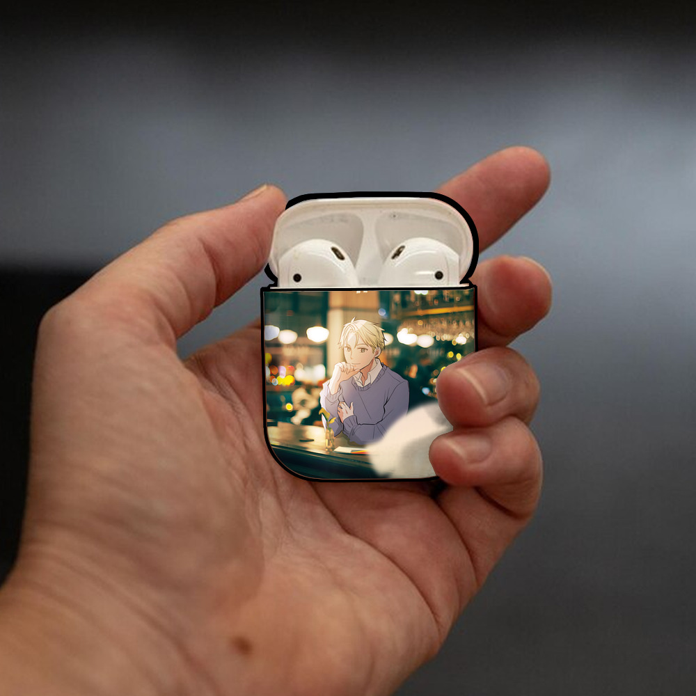 SPY×FAMILY间谍家家酒 AirPods 第2世代保護ケース ハードシェル ブラック 耐衝撃・防指紋・カラビナ付き