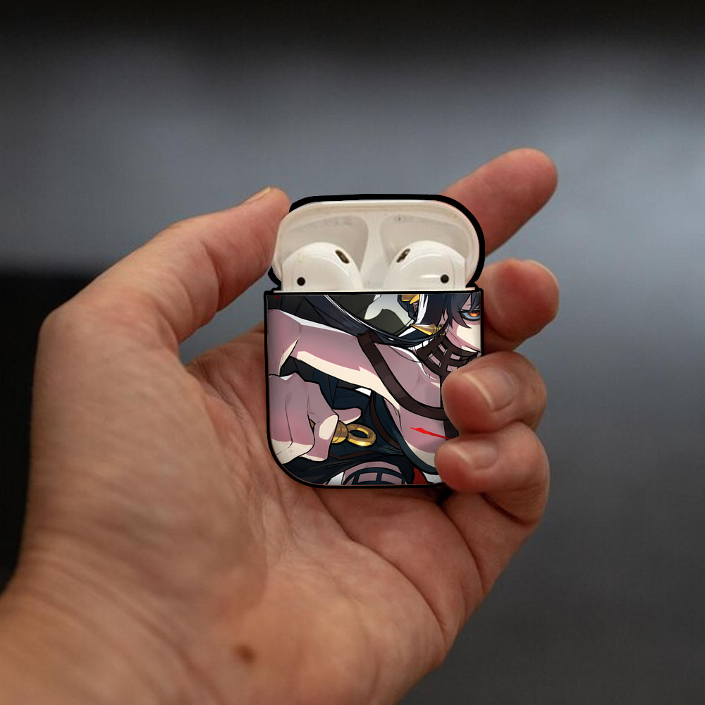 SPY×FAMILY间谍家家酒 AirPods 第2世代保護ケース ハードシェル ブラック 耐衝撃・防指紋・カラビナ付き