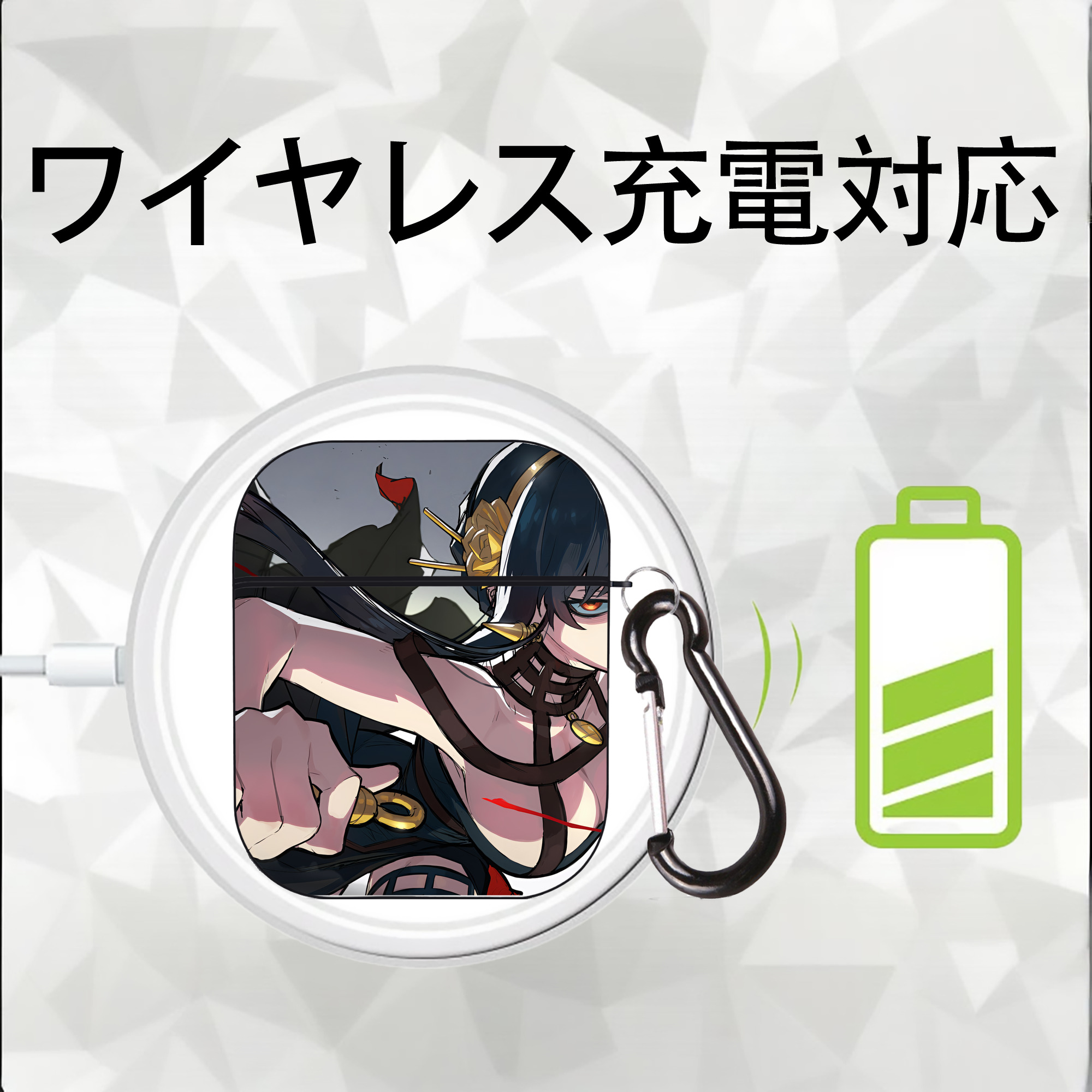 SPY×FAMILY间谍家家酒 AirPods 第2世代保護ケース ハードシェル ブラック 耐衝撃・防指紋・カラビナ付き