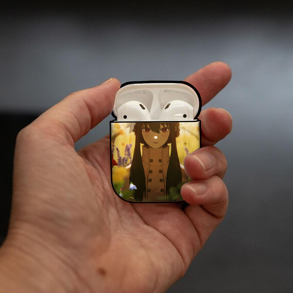 SPY×FAMILY间谍家家酒 AirPods 第2世代保護ケース ハードシェル ブラック 耐衝撃・防指紋・カラビナ付き
