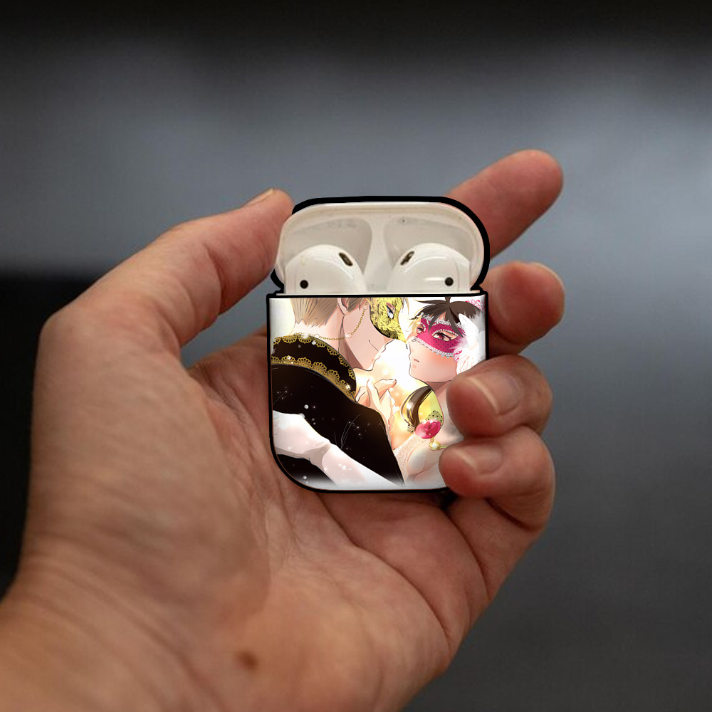 SPY×FAMILY间谍家家酒 AirPods 第2世代保護ケース ハードシェル ブラック 耐衝撃・防指紋・カラビナ付き