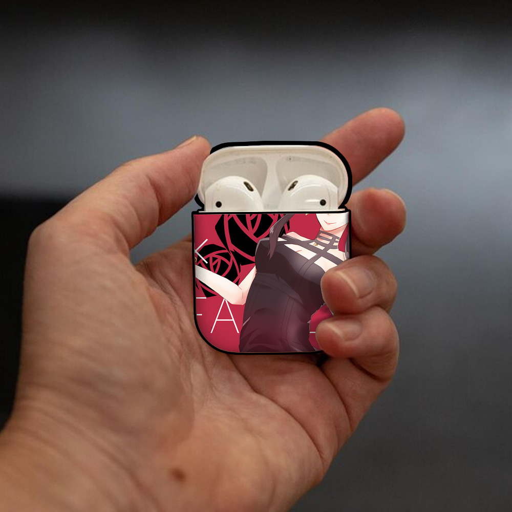 SPY×FAMILY间谍家家酒 AirPods 第2世代保護ケース ハードシェル ブラック 耐衝撃・防指紋・カラビナ付き