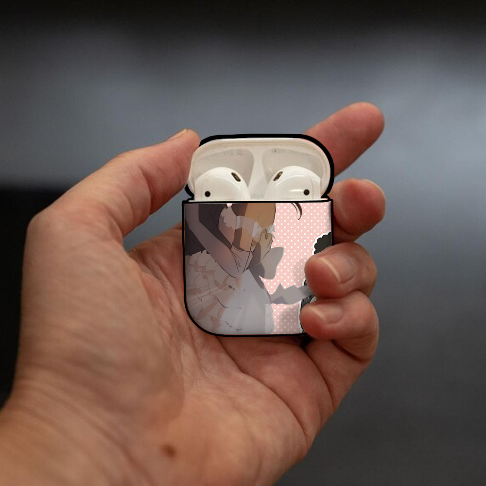 SPY×FAMILY间谍家家酒 AirPods 第2世代保護ケース ハードシェル ブラック 耐衝撃・防指紋・カラビナ付き