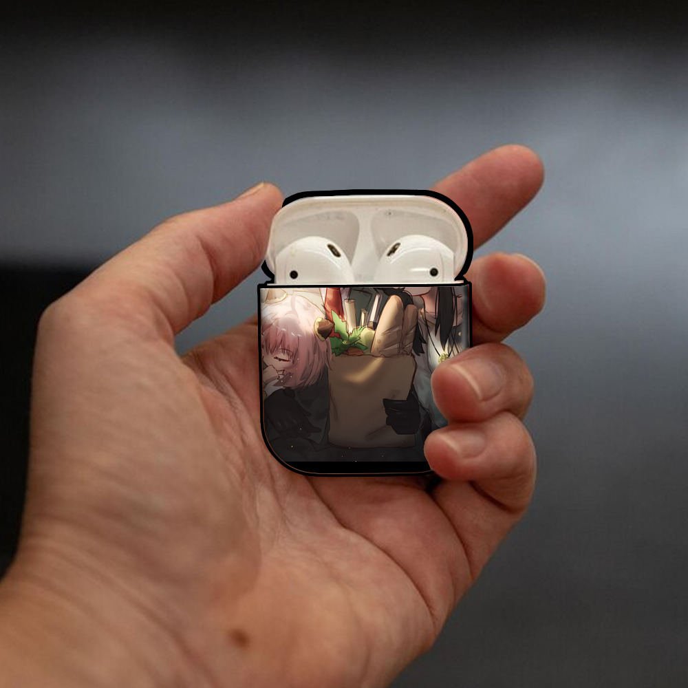 SPY×FAMILY间谍家家酒 AirPods 第2世代保護ケース ハードシェル ブラック 耐衝撃・防指紋・カラビナ付き