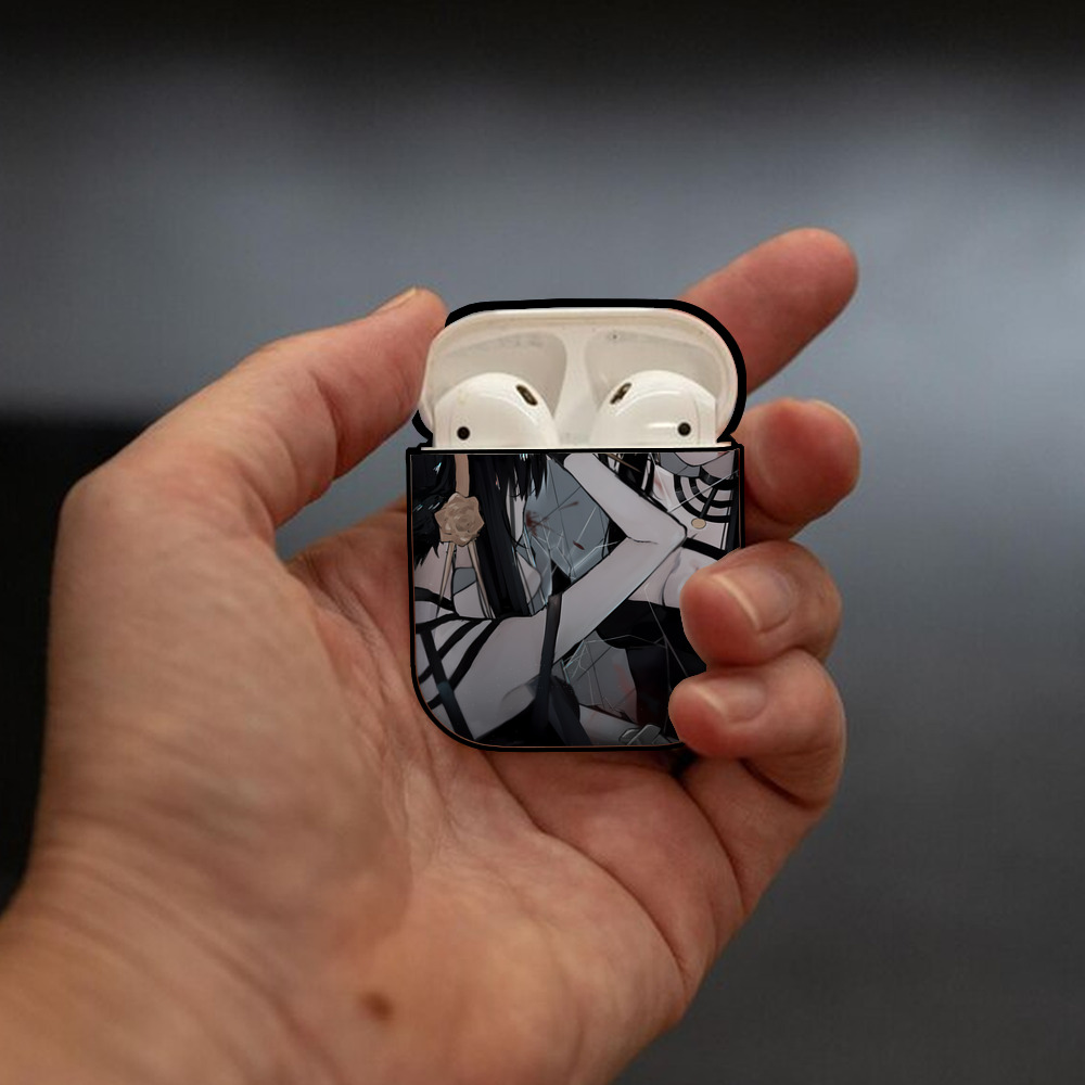 SPY×FAMILY间谍家家酒 AirPods 第2世代保護ケース ハードシェル ブラック 耐衝撃・防指紋・カラビナ付き