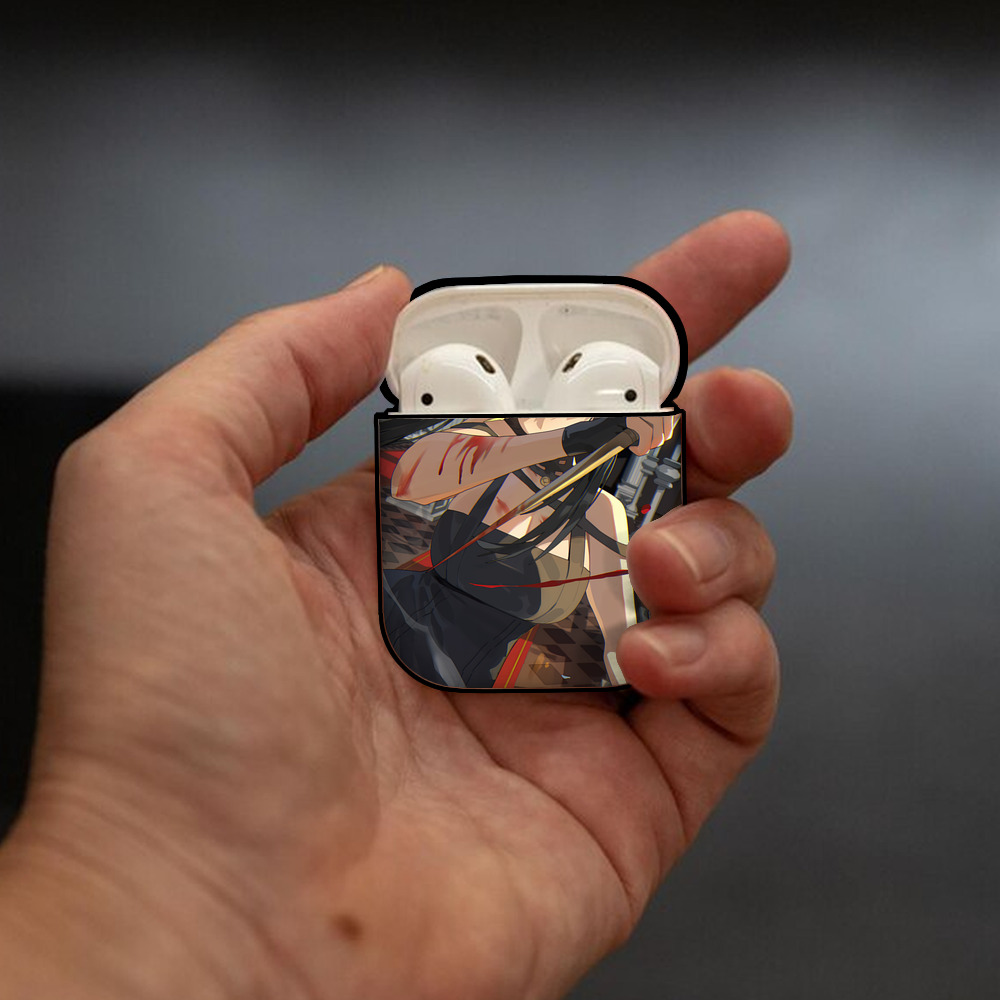 SPY×FAMILY间谍家家酒 AirPods 第2世代保護ケース ハードシェル ブラック 耐衝撃・防指紋・カラビナ付き