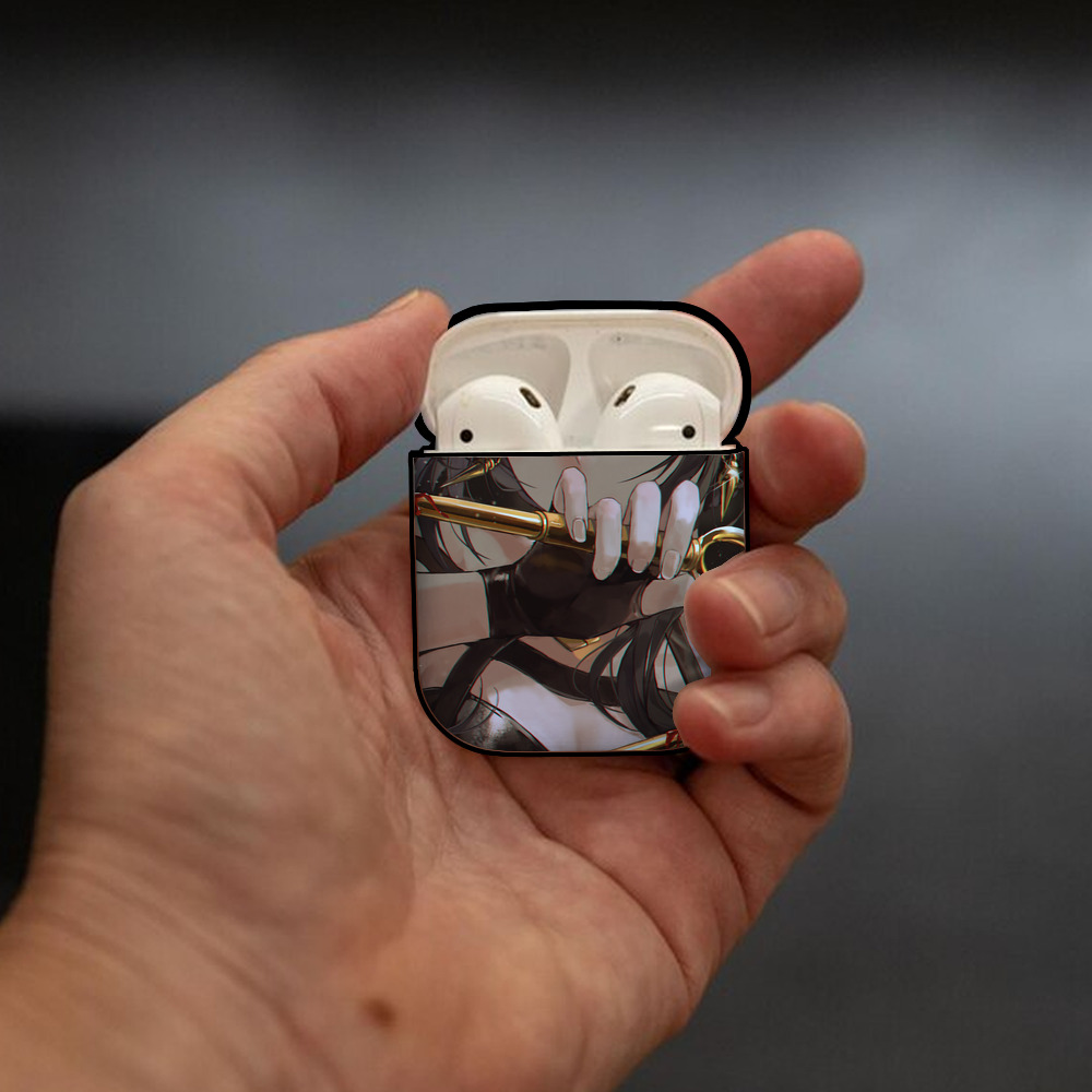 SPY×FAMILY间谍家家酒 AirPods 第2世代保護ケース ハードシェル ブラック 耐衝撃・防指紋・カラビナ付き