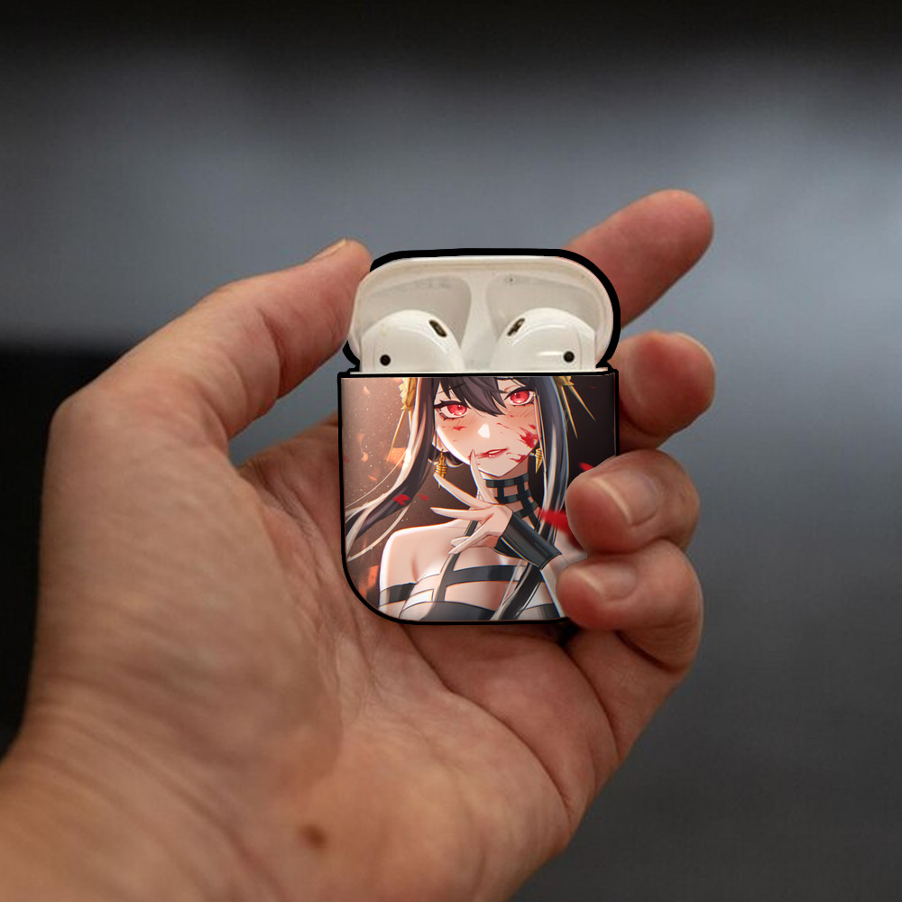 SPY×FAMILY间谍家家酒 AirPods 第2世代保護ケース ハードシェル ブラック 耐衝撃・防指紋・カラビナ付き