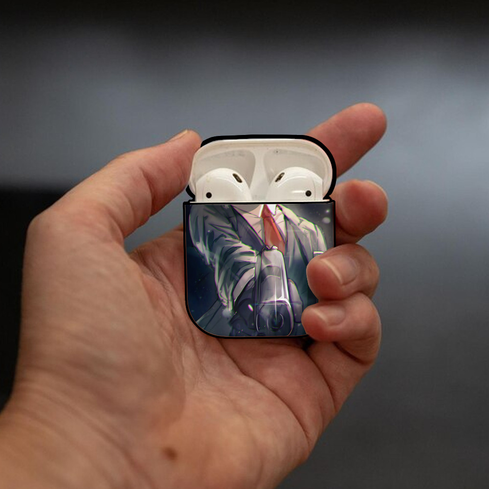 SPY×FAMILY间谍家家酒 AirPods 第2世代保護ケース ハードシェル ブラック 耐衝撃・防指紋・カラビナ付き