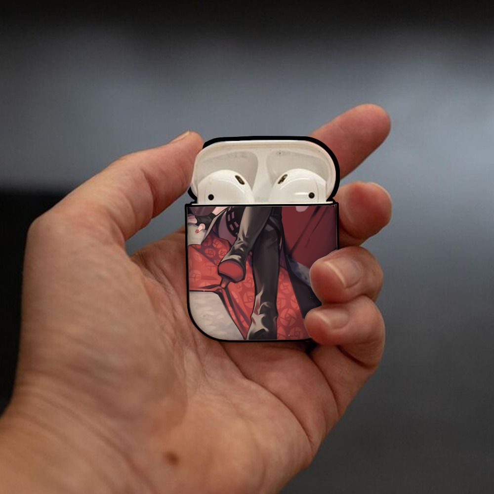 SPY×FAMILY间谍家家酒 AirPods 第2世代保護ケース ハードシェル ブラック 耐衝撃・防指紋・カラビナ付き