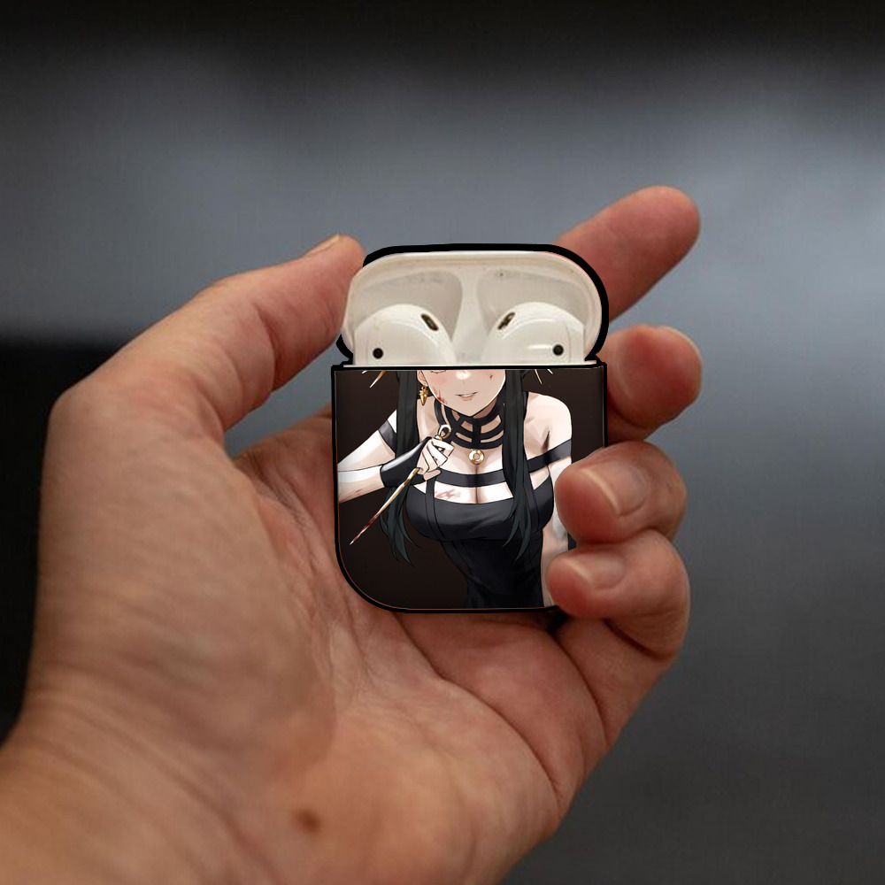 SPY×FAMILY间谍家家酒 AirPods 第2世代保護ケース ハードシェル ブラック 耐衝撃・防指紋・カラビナ付き