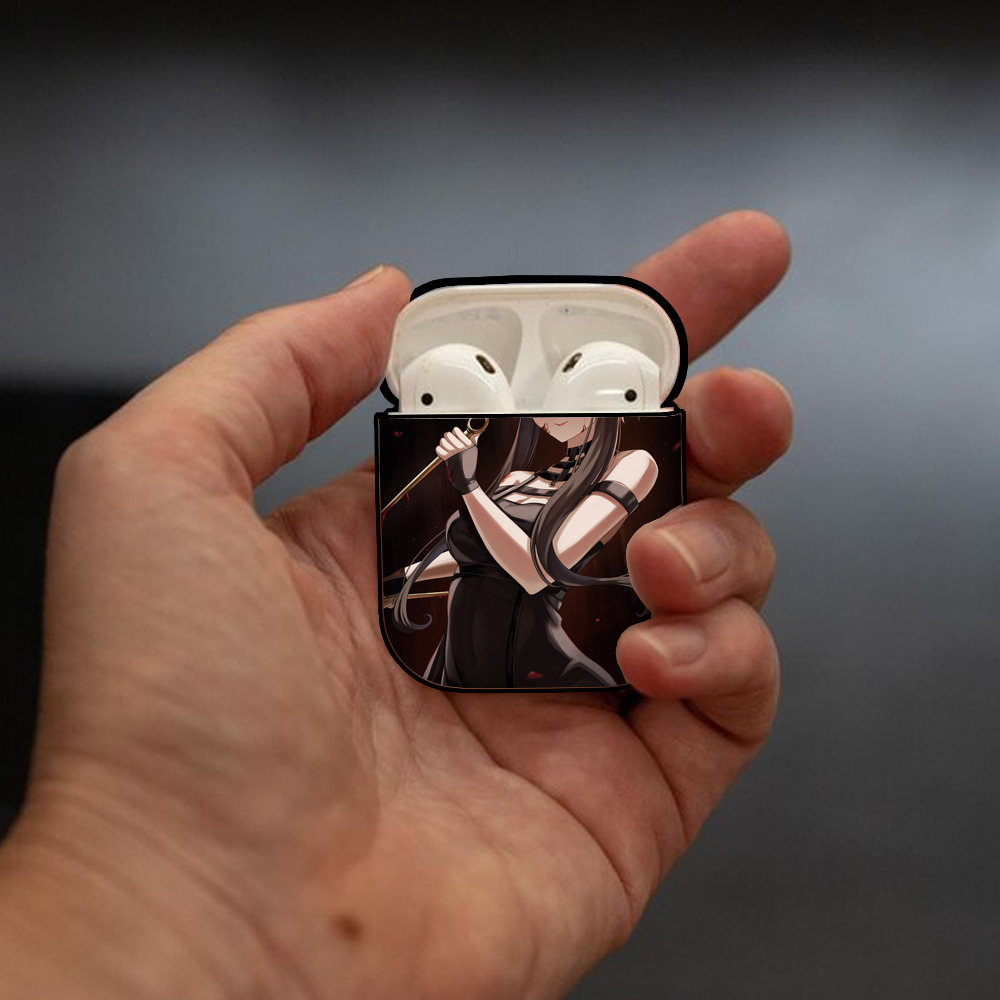 SPY×FAMILY间谍家家酒 AirPods 第2世代保護ケース ハードシェル ブラック 耐衝撃・防指紋・カラビナ付き