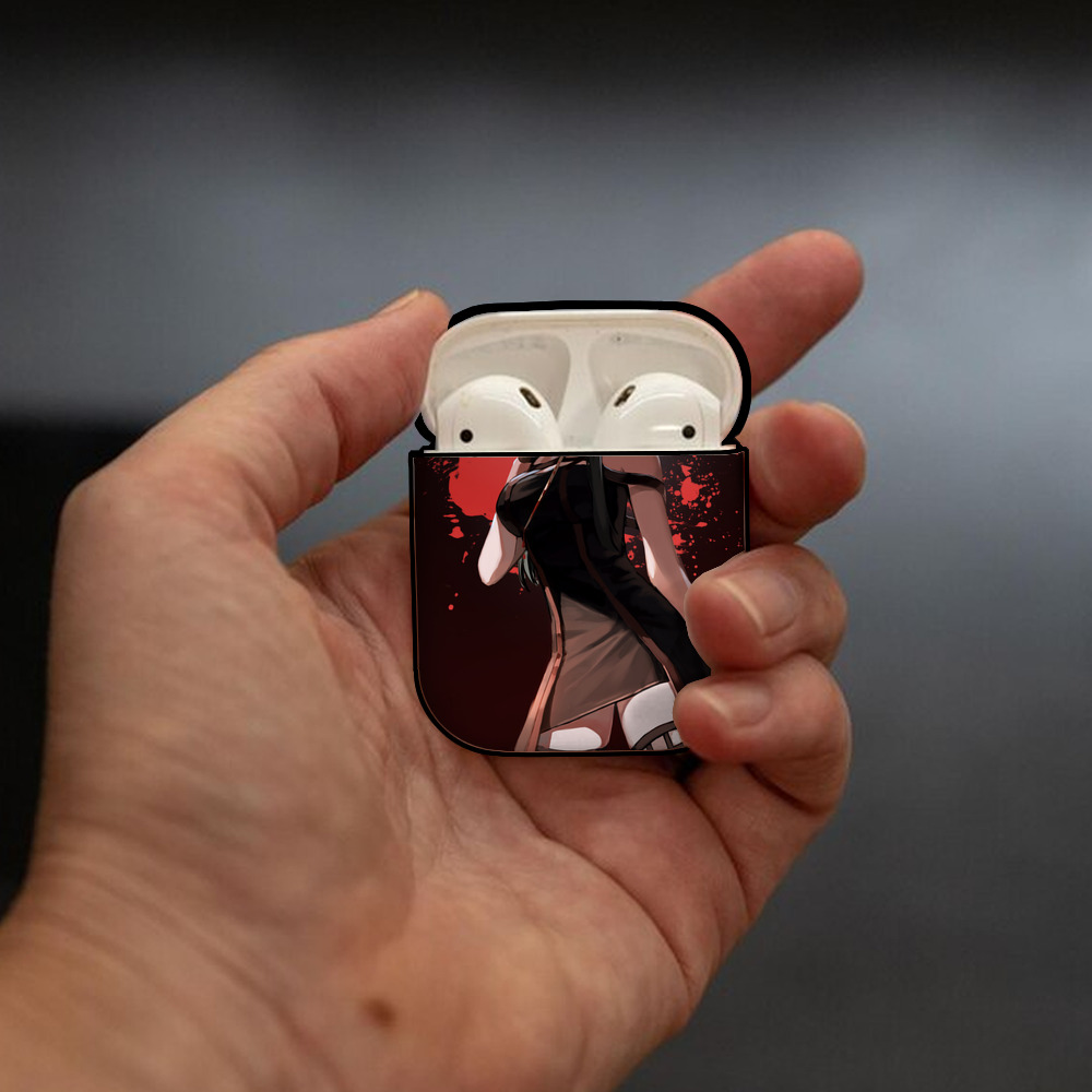 SPY×FAMILY间谍家家酒 AirPods 第2世代保護ケース ハードシェル ブラック 耐衝撃・防指紋・カラビナ付き