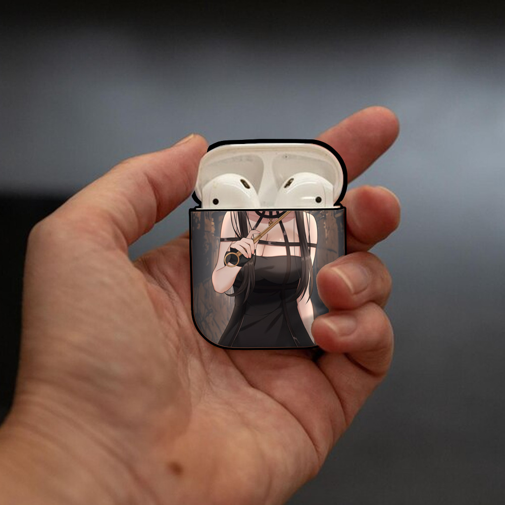 SPY×FAMILY间谍家家酒 AirPods 第2世代保護ケース ハードシェル ブラック 耐衝撃・防指紋・カラビナ付き
