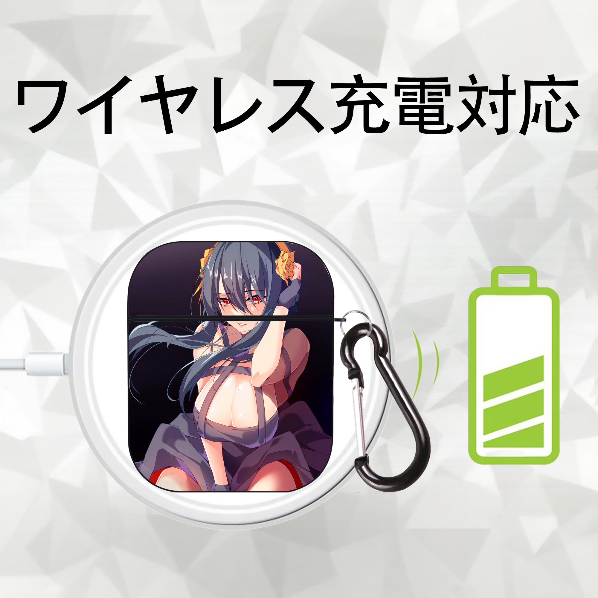 SPY×FAMILY间谍家家酒 AirPods 第2世代保護ケース ハードシェル ブラック 耐衝撃・防指紋・カラビナ付き