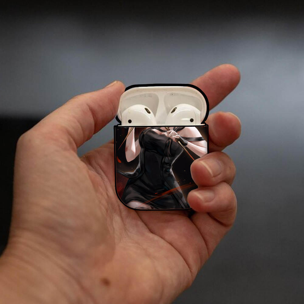 SPY×FAMILY间谍家家酒 AirPods 第2世代保護ケース ハードシェル ブラック 耐衝撃・防指紋・カラビナ付き