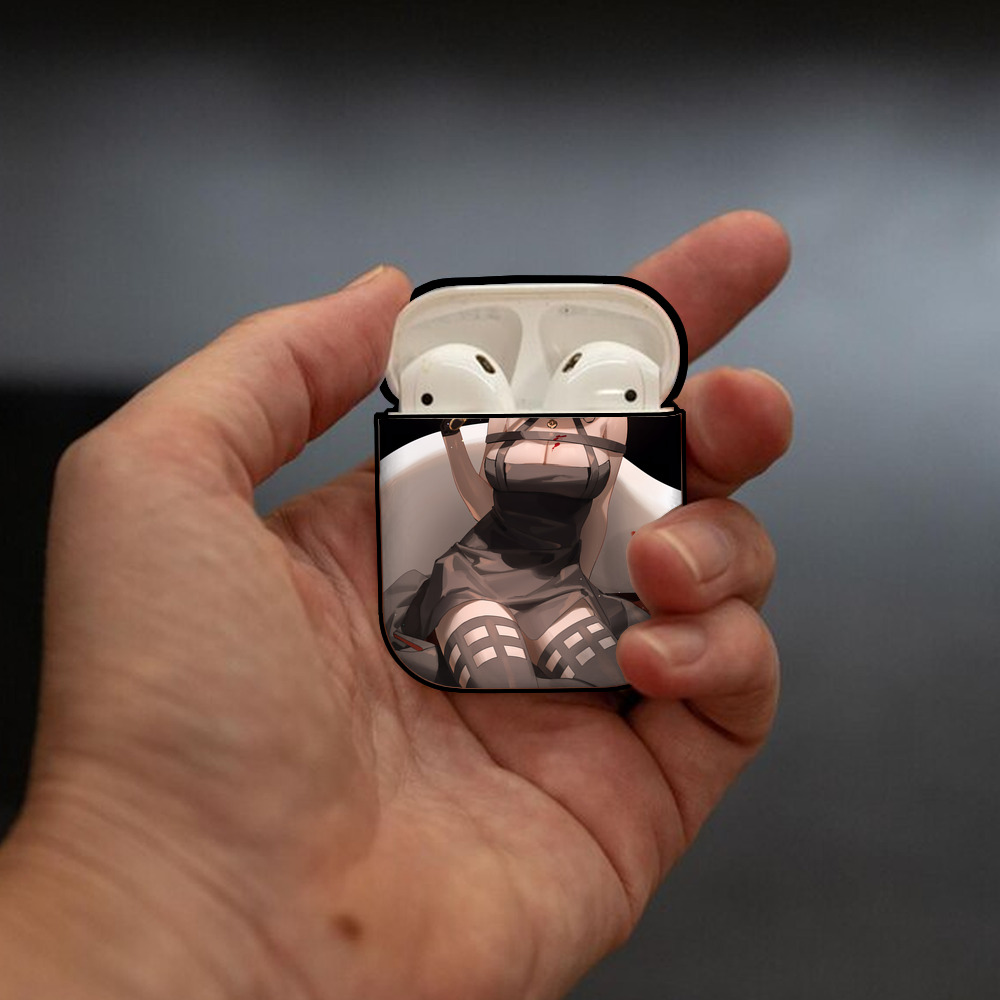 SPY×FAMILY间谍家家酒 AirPods 第2世代保護ケース ハードシェル ブラック 耐衝撃・防指紋・カラビナ付き