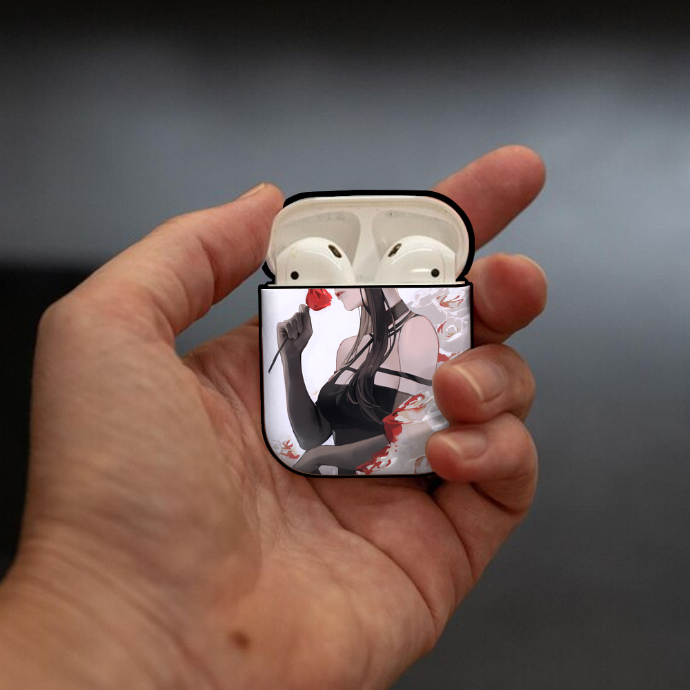 SPY×FAMILY间谍家家酒 AirPods 第2世代保護ケース ハードシェル ブラック 耐衝撃・防指紋・カラビナ付き