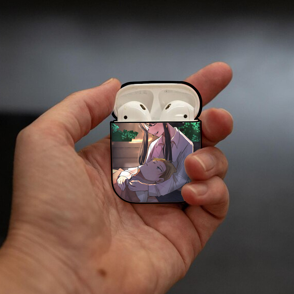 SPY×FAMILY间谍家家酒 AirPods 第2世代保護ケース ハードシェル ブラック 耐衝撃・防指紋・カラビナ付き