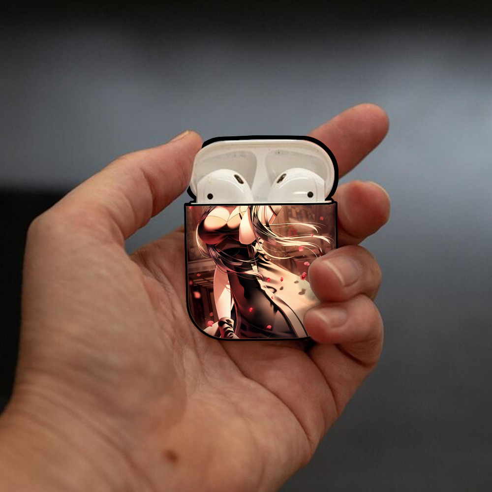 SPY×FAMILY间谍家家酒 AirPods 第2世代保護ケース ハードシェル ブラック 耐衝撃・防指紋・カラビナ付き