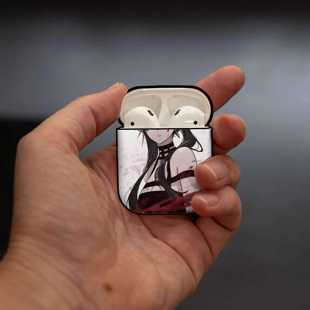 SPY×FAMILY间谍家家酒 AirPods 第2世代保護ケース ハードシェル ブラック 耐衝撃・防指紋・カラビナ付き