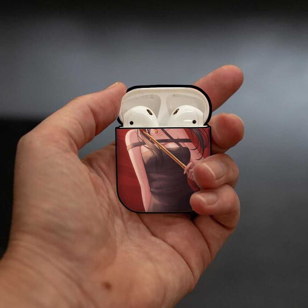 SPY×FAMILY间谍家家酒 AirPods 第2世代保護ケース ハードシェル ブラック 耐衝撃・防指紋・カラビナ付き