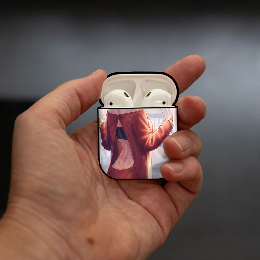 SPY×FAMILY间谍家家酒 AirPods 第2世代保護ケース ハードシェル ブラック 耐衝撃・防指紋・カラビナ付き