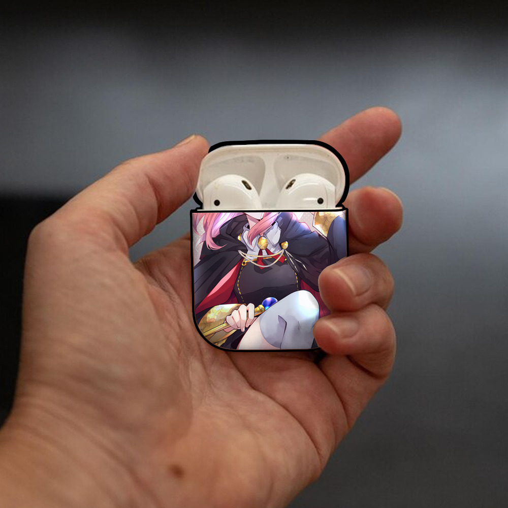 SPY×FAMILY间谍家家酒 AirPods 第2世代保護ケース ハードシェル ブラック 耐衝撃・防指紋・カラビナ付き