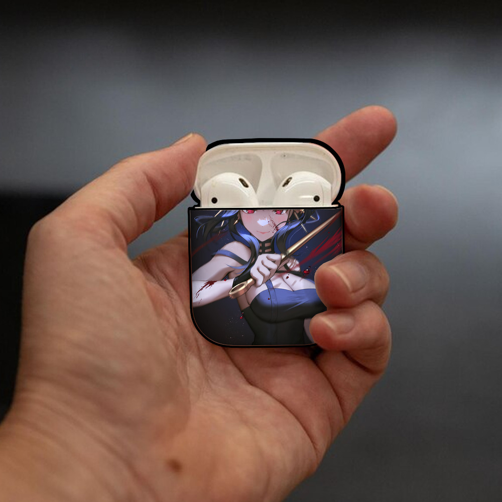 SPY×FAMILY间谍家家酒 AirPods 第2世代保護ケース ハードシェル ブラック 耐衝撃・防指紋・カラビナ付き