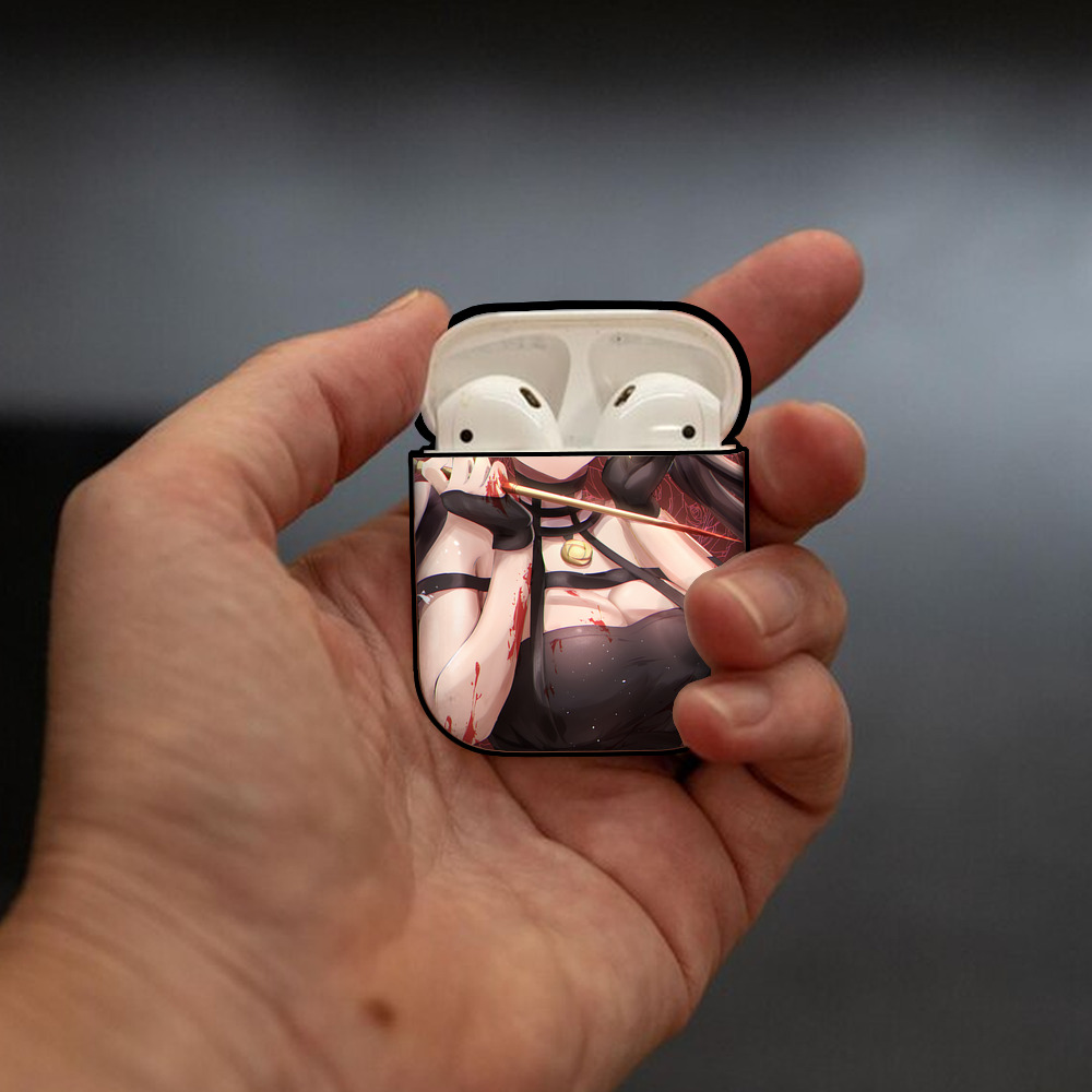 SPY×FAMILY间谍家家酒 AirPods 第2世代保護ケース ハードシェル ブラック 耐衝撃・防指紋・カラビナ付き