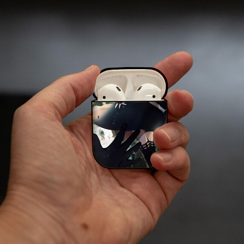 SPY×FAMILY间谍家家酒 AirPods 第2世代保護ケース ハードシェル ブラック 耐衝撃・防指紋・カラビナ付き