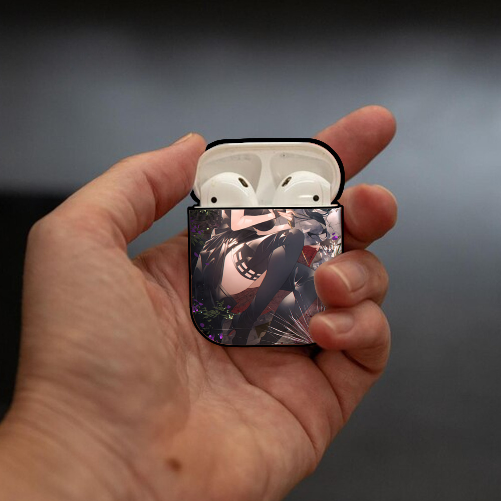 SPY×FAMILY间谍家家酒 AirPods 第2世代保護ケース ハードシェル ブラック 耐衝撃・防指紋・カラビナ付き