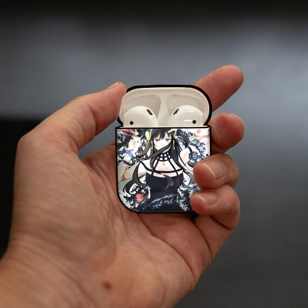 SPY×FAMILY间谍家家酒 AirPods 第2世代保護ケース ハードシェル ブラック 耐衝撃・防指紋・カラビナ付き