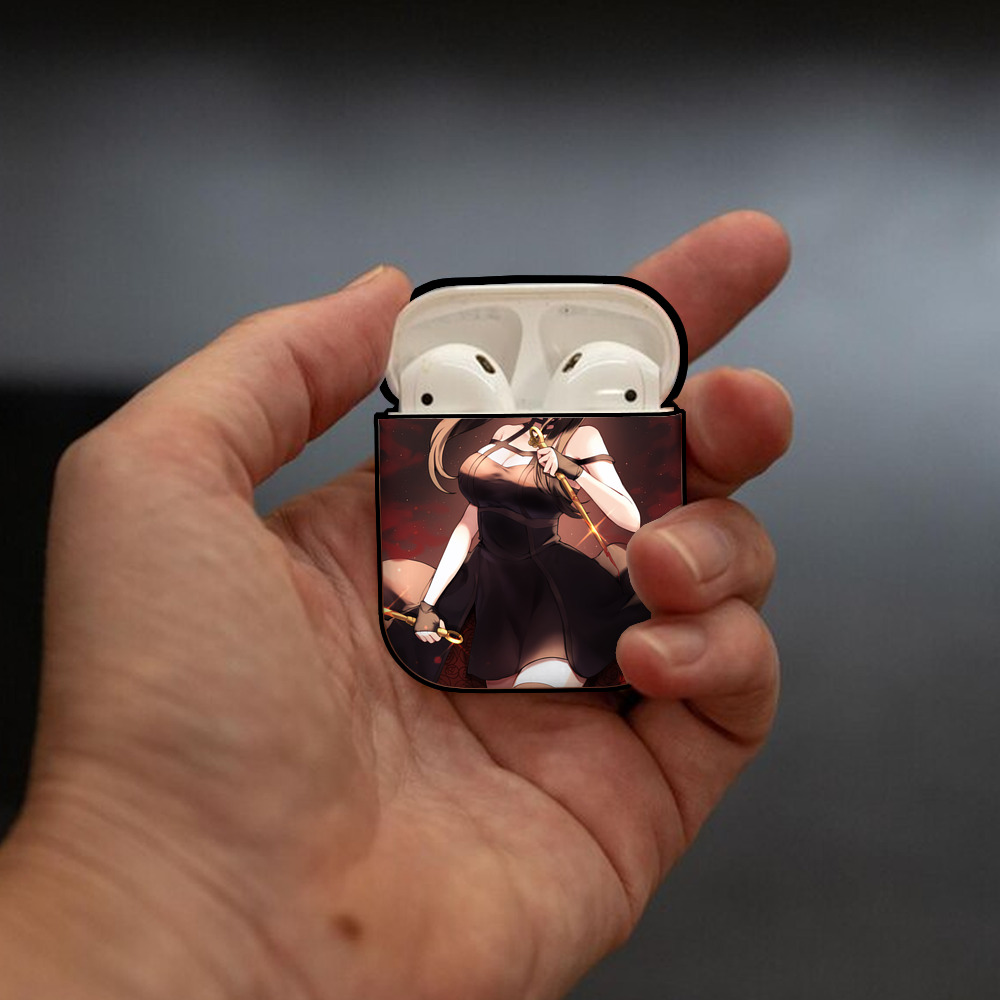 SPY×FAMILY间谍家家酒 AirPods 第2世代保護ケース ハードシェル ブラック 耐衝撃・防指紋・カラビナ付き