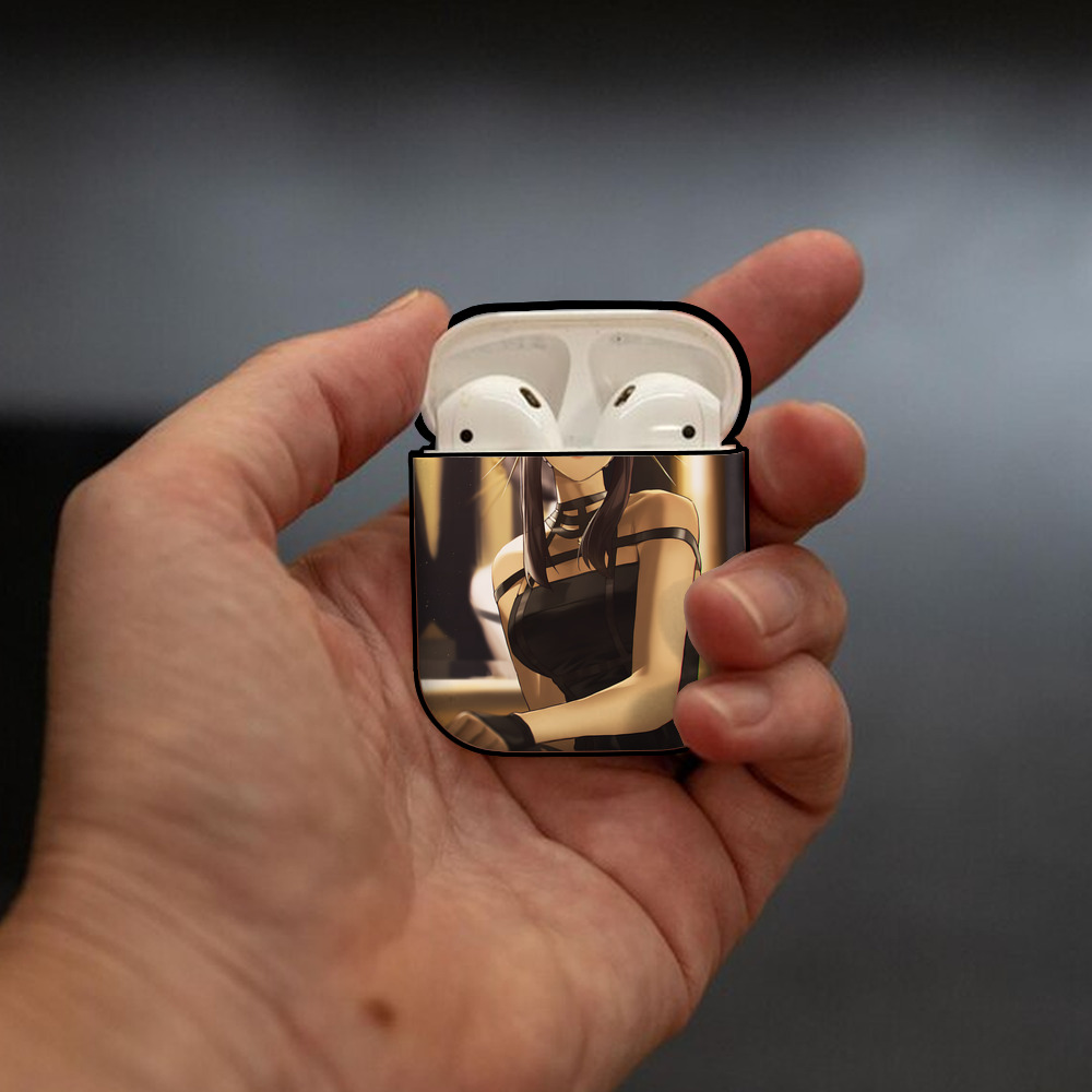 SPY×FAMILY间谍家家酒 AirPods 第2世代保護ケース ハードシェル ブラック 耐衝撃・防指紋・カラビナ付き