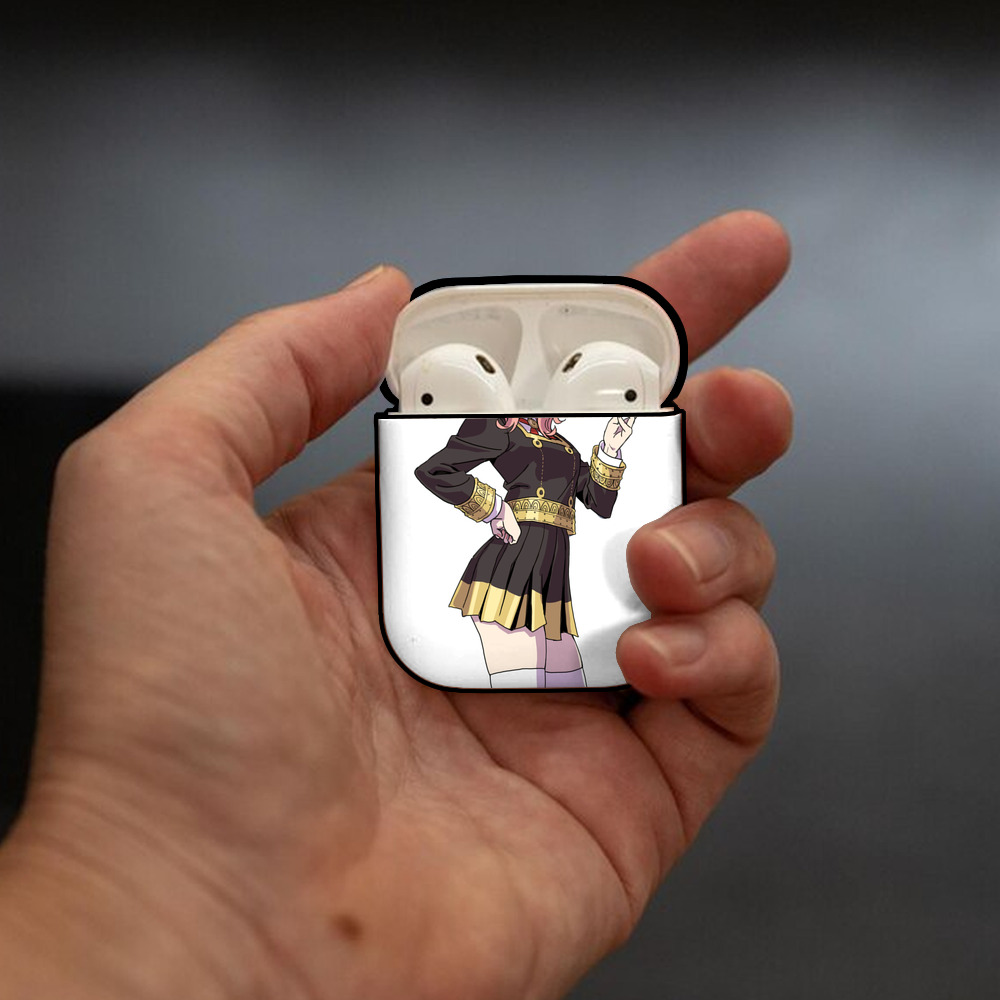 SPY×FAMILY间谍家家酒 AirPods 第2世代保護ケース ハードシェル ブラック 耐衝撃・防指紋・カラビナ付き
